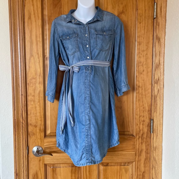 H&M Dresses Hm Maternity Denim Shirt Dress Poshmark